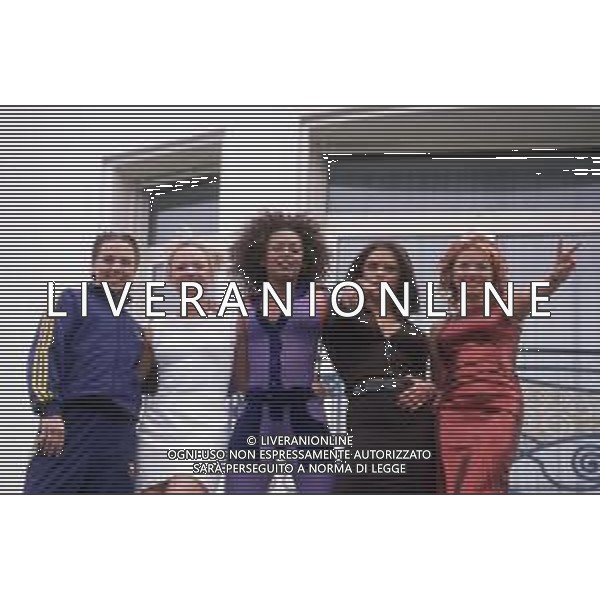 DIAP-RETROSPETTIVA COMPLESSO MUSICALE SPICE GIRLS NELLA FOTO IL COMPLESSO DELLE SPICE GIRLS A SANREMO NELL\'ANNO 1997 AG ALDO LIVERANI SAS