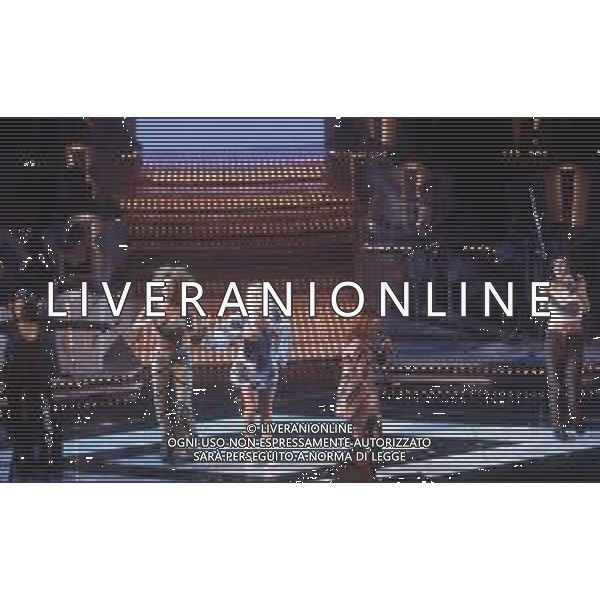 DIAP-RETROSPETTIVA COMPLESSO MUSICALE SPICE GIRLS NELLA FOTO IL COMPLESSO DELLE SPICE GIRLS A SANREMO NELL\'ANNO 1997 AG ALDO LIVERANI SAS