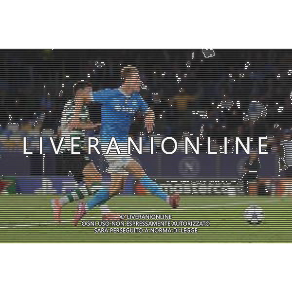 TVPM Napoli, Sporting Lisbona Nella Foto: GOL Rasmus Hojlund Foto Mosca, Ag.Liverani- AGENZIA ALDO LIVERANI SAS -TVPM Napoli - Sporting Lisbona UEFA Champions League 2a Giornata 01.10.2025