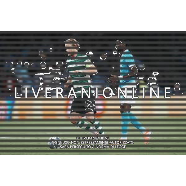TVPM Napoli, Sporting Lisbona Nella Foto: Morten Hjulmand, Frank Anguissa Foto Mosca, Ag.Liverani- AGENZIA ALDO LIVERANI SAS -TVPM Napoli - Sporting Lisbona UEFA Champions League 2a Giornata 01.10.2025