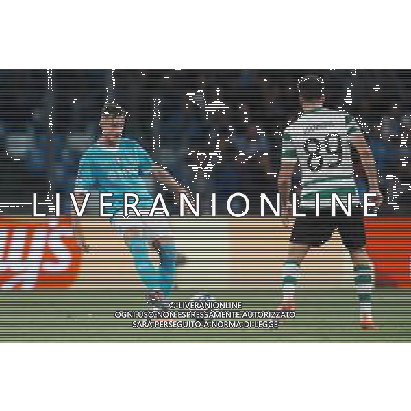 TVPM Napoli, Sporting Lisbona Nella Foto: Sam Beukema Foto Mosca, Ag.Liverani- AGENZIA ALDO LIVERANI SAS -TVPM Napoli - Sporting Lisbona UEFA Champions League 2a Giornata 01.10.2025