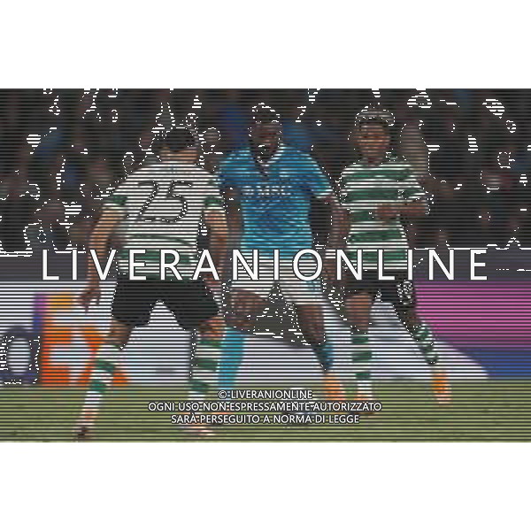 TVPM Napoli, Sporting Lisbona Nella Foto: Frank Anguissa, Geny Catamo Foto Mosca, Ag.Liverani- AGENZIA ALDO LIVERANI SAS -TVPM Napoli - Sporting Lisbona UEFA Champions League 2a Giornata 01.10.2025