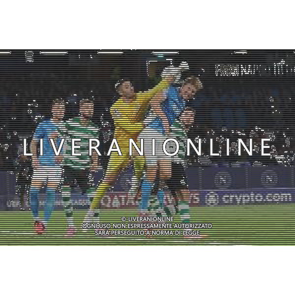 TVPM Napoli, Sporting Lisbona Nella Foto: esultanza Rasmus Hojlund Foto Mosca, Ag.Liverani- AGENZIA ALDO LIVERANI SAS -TVPM Napoli - Sporting Lisbona UEFA Champions League 2a Giornata 01.10.2025