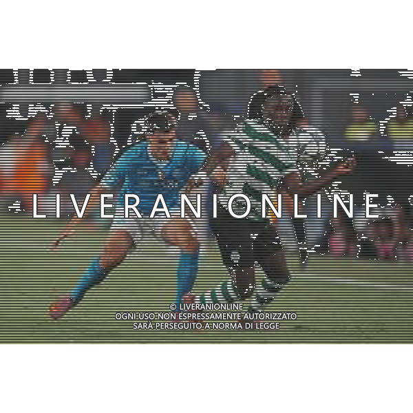 TVPM Napoli, Sporting Lisbona Nella Foto: Geovany Quenda, Miguel Gutierrez Foto Mosca, Ag.Liverani- AGENZIA ALDO LIVERANI SAS -TVPM Napoli - Sporting Lisbona UEFA Champions League 2a Giornata 01.10.2025