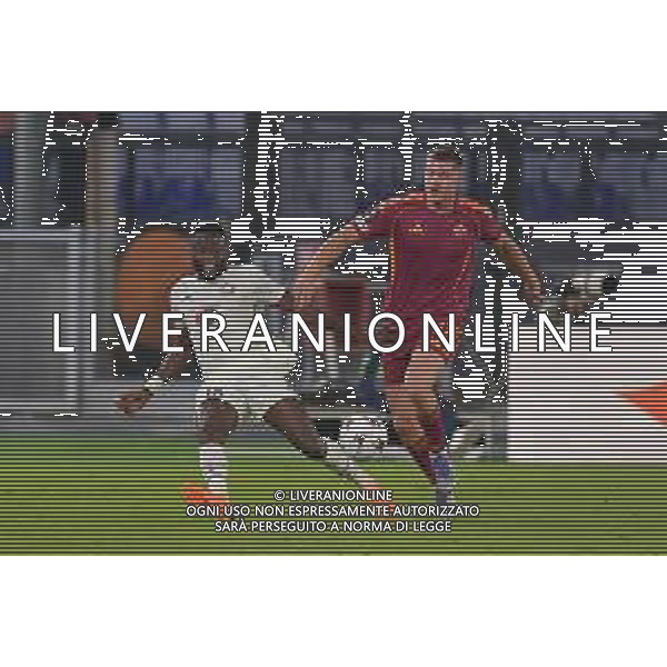 Roma vs Lille Europa League - 2 Giornata Stadio Olimpico - Roma 02-10-2025 nella foto Mbemba e Ferguson Foto Federico Gaetano - ag Aldo liverani ©FEDERICO GAETANO - AGENZIA ALDO LIVERANI SAS