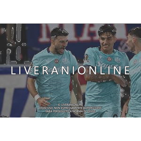 TVRG Bologna vs Friburgo nella foto Riccardo Orsolini (Bologna) esultanza dopo il gol dell\'1 a 0, sulla DX Santiago Castro (Bologna) Bologna 02-10-2025 Stadio Renato Dall\'Ara Bologna vs Friburgo UEFA Europa League fase a girone unico - 2a giornata foto Roberto Garavaglia/Agenzia Aldo Liverani sas
