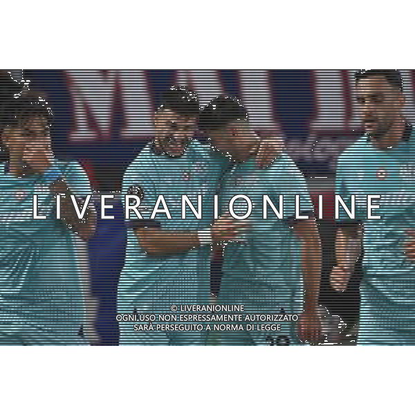 TVRG Bologna vs Friburgo nella foto Riccardo Orsolini (Bologna) e Nicolò Cambiaghi (Bologna) esultanza dopo il gol dell\'1 a 0 Bologna 02-10-2025 Stadio Renato Dall\'Ara Bologna vs Friburgo UEFA Europa League fase a girone unico - 2a giornata foto Roberto Garavaglia/Agenzia Aldo Liverani sas