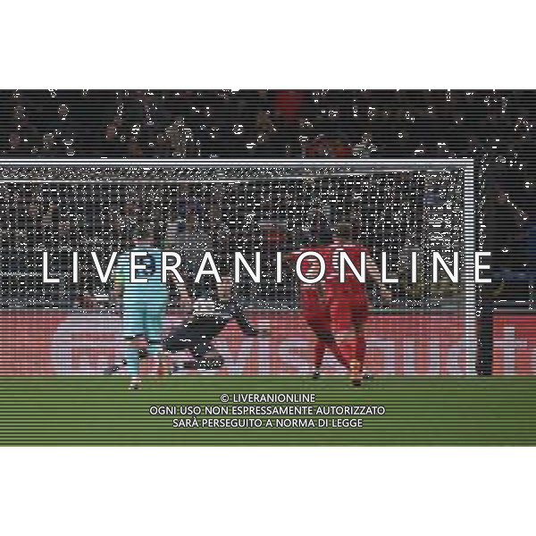 TVRG Bologna vs Friburgo nella foto Junior Adamu (Friburgo) segna il gol dell\'1 a 1 Bologna 02-10-2025 Stadio Renato Dall\'Ara Bologna vs Friburgo UEFA Europa League fase a girone unico - 2a giornata foto Roberto Garavaglia/Agenzia Aldo Liverani sas