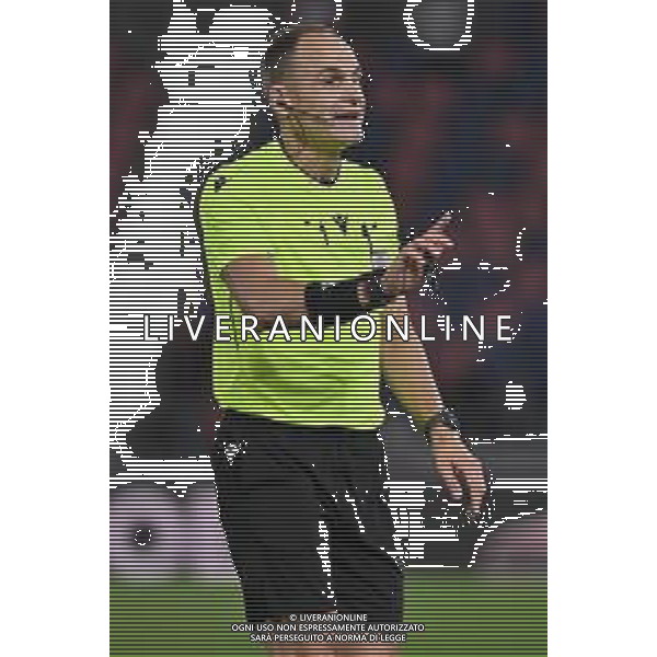 TVRG Bologna vs Friburgo nella foto l\'arbitro Nenad Minakovic (SRB) Bologna 02-10-2025 Stadio Renato Dall\'Ara Bologna vs Friburgo UEFA Europa League fase a girone unico - 2a giornata foto Roberto Garavaglia/Agenzia Aldo Liverani sas