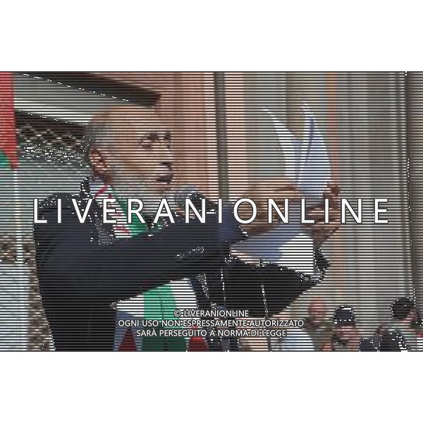 IMOLA 03 10 2025 PROTESTA PER PALESTINA LIBERA E PER LA FLOTILLA VERSO GAZA E SCIOPERO GENERALE CGIL IMOLA IN DIFESA DI FLOTILLA PER GAZA NELLA FOTO SABIR MOHAMED PRESIDENTE CASA CULTURALE ISLAMICA IMOLA ©SANNA - AGENZIA ALDO LIVERANI SAS