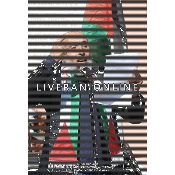 IMOLA 03 10 2025 PROTESTA PER PALESTINA LIBERA E PER LA FLOTILLA VERSO GAZA E SCIOPERO GENERALE CGIL IMOLA IN DIFESA DI FLOTILLA PER GAZA NELLA FOTO SABIR MOHAMED PRESIDENTE CASA CULTURALE ISLAMICA IMOLA ©SANNA - AGENZIA ALDO LIVERANI SAS