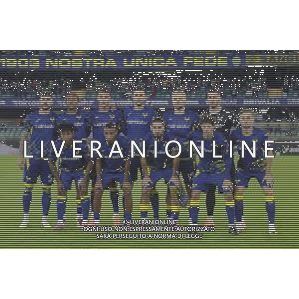 Helklas Verona team photo during Hellas Verona FC vs US Sassuolo, 6° Serie A Enilive 2025-26 game at Marcantonio Bentegodi stadium in Verona (VR), Italy, on October 03, 2025. (Photo by Davide Casentini) AG ALDO LIVERANI SAS AG ALDO LIVERANI SAS