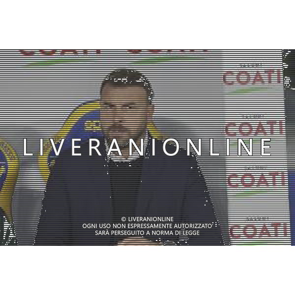 Paolo Zanetti Head Coach of Hellas Verona FC during Hellas Verona FC vs US Sassuolo, 6° Serie A Enilive 2025-26 game at Marcantonio Bentegodi stadium in Verona (VR), Italy, on October 03, 2025. (Photo by Davide Casentini) AG ALDO LIVERANI SAS
