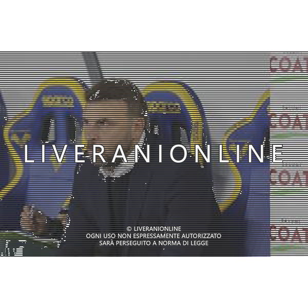 Paolo Zanetti Head Coach of Hellas Verona FC during Hellas Verona FC vs US Sassuolo, 6° Serie A Enilive 2025-26 game at Marcantonio Bentegodi stadium in Verona (VR), Italy, on October 03, 2025. (Photo by Davide Casentini) AG ALDO LIVERANI SAS