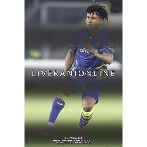 Gift Orban of Hellas Verona FC during Hellas Verona FC vs US Sassuolo, 6° Serie A Enilive 2025-26 game at Marcantonio Bentegodi stadium in Verona (VR), Italy, on October 03, 2025. (Photo by Davide Casentini)- AGENZIA ALDO LIVERANI SAS