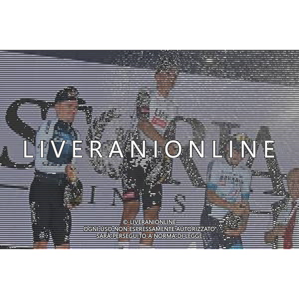 04-10-2025 Giro Dell\'emilia; 2025, Uae Team Emirates - Xrg; 2025, Q36.5; 2025, Bahrain - Victorious; Del Toro Romero, Isaac; Pidcock, Thomas; Martinez, Lenny; Bologna - San Luca; ©SIROTTI - AGENZIA ALDO LIVERANI SAS
