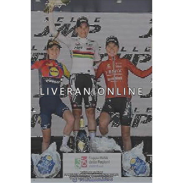 04-10-2025 Giro Dell\'emilia Donne; 2025, Ag Insurance - Soudal; 2025, Lidl - Trek Women; 2025, Fenix - Deceuninck; Le Court De Billot, Kimberley; Fisher Black, Niamh; Kastelijn, Yara; Bologna - San Luca; ©SIROTTI - AGENZIA ALDO LIVERANI SAS
