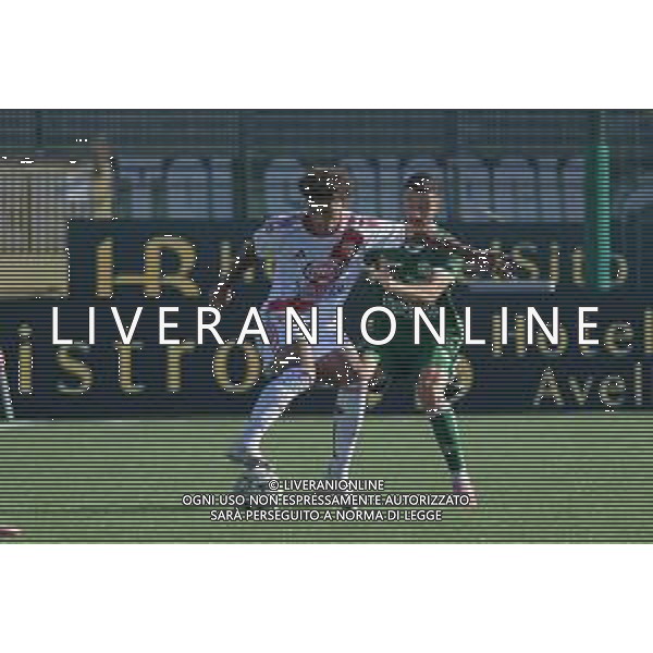 04 10 2025 - Avellino. Stadio Partenio-Lombardi. Serie B. Avellino-Mantova Nella foto Matt Daniel Caprini, Filippo Missori Foto Giuseppe Cuozzo/Agenzia Liverani