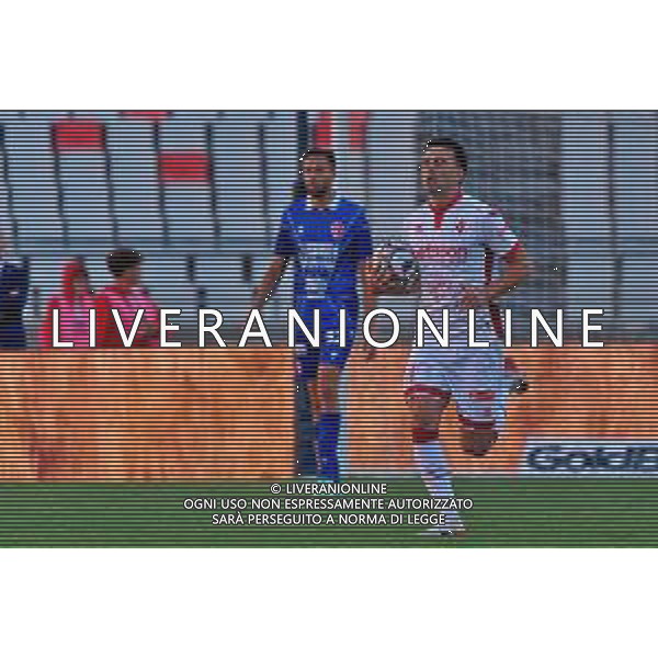 TVEM October 04, 2025 Bari, Italy - SSC Bari vs Padova Calcio - Italian Soccer Serie B 2025/2026 - San Nicola Stadium. In the pic: Gabriele Moncini of SSC Bari celebrates after scoring a goal ©TVEM Emmanuele Mastrodonato - AGENZIA ALDO LIVERANI SAS