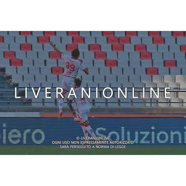 TVEM October 04, 2025 Bari, Italy - SSC Bari vs Padova Calcio - Italian Soccer Serie B 2025/2026 - San Nicola Stadium. In the pic: Leonardo Cerri of SSC Bari celebrates after scoring a goal ©TVEM Emmanuele Mastrodonato - AGENZIA ALDO LIVERANI SAS