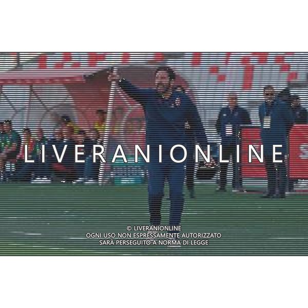 TVEM October 04, 2025 Bari, Italy - SSC Bari vs Padova Calcio - Italian Soccer Serie B 2025/2026 - San Nicola Stadium. In the pic: coach Fabio Caserta of SSC Bari ©TVEM Emmanuele Mastrodonato - AGENZIA ALDO LIVERANI SAS