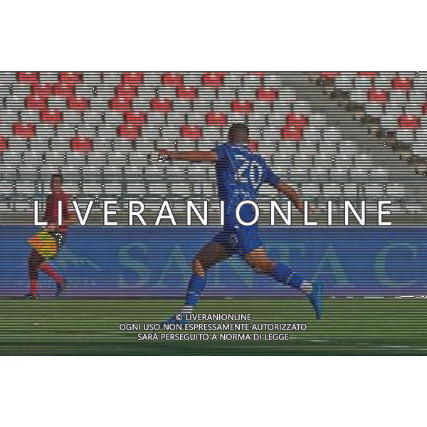 TVEM October 04, 2025 Bari, Italy - SSC Bari vs Padova Calcio - Italian Soccer Serie B 2025/2026 - San Nicola Stadium. In the pic: Mattia Bortolussi of Padova Calcio celebrates after scoring a goal ©TVEM Emmanuele Mastrodonato - AGENZIA ALDO LIVERANI SAS