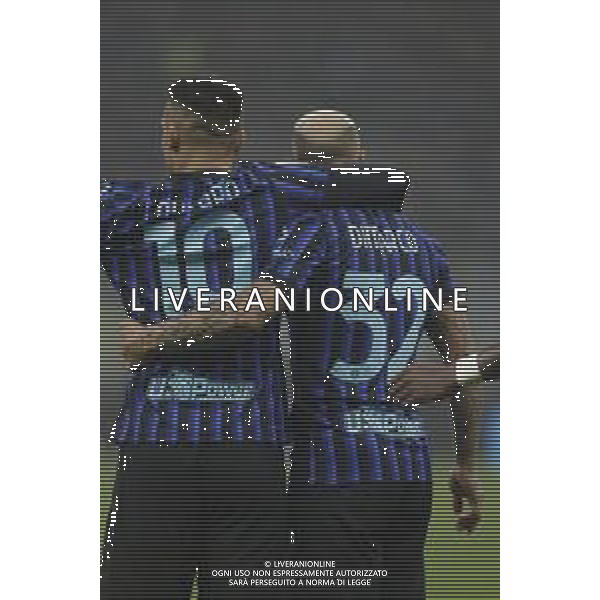 ESULTANZA FEDERICO DIMARCO DOPOGOL CON LAUTARO MARTINEZ -INTER - CREMONESE CAMPIONATO CALCIO SERIE A 04-10-2025 ©PAOLO GIAMPIETRI - AGENZIA ALDO LIVERANI SAS