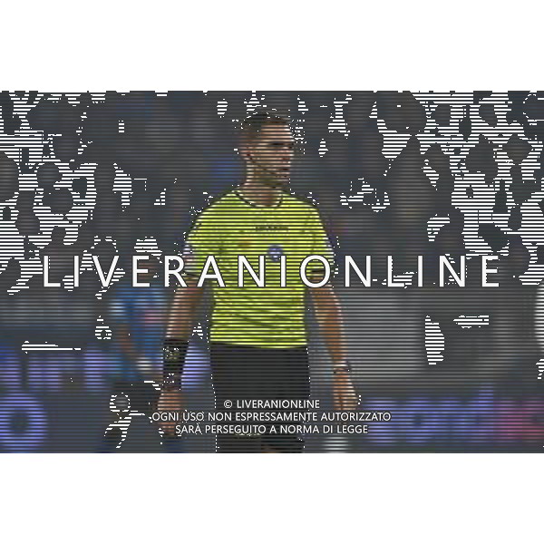 TVRG Atalanta vs Como nella foto l\'arbitro Luca Zufferli di Udine Bergamo 04-10-2025 New Balance Arena - Stadio di Bergamo Atalanta vs Como Campionato Serie A Enilive - 6a giornata foto Roberto Garavaglia/Agenzia Aldo Liverani sas