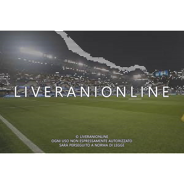 Veduta spalti interno stadio - pich view before Atalanta BC vs Como 1907, 6° Serie A Enilive 2025-26 game at New Balance Arena in Bergamo (BG), Italy, on October 04, 2025. (Photo by Davide Casentini)- AGENZIA ALDO LIVERANI SAS