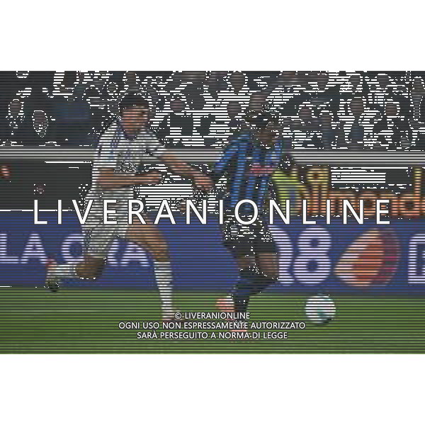 TVRG Atalanta vs Como nella foto Jacobo Ramon (Como) e Ademola Lookman (Atalanta) Bergamo 04-10-2025 New Balance Arena - Stadio di Bergamo Atalanta vs Como Campionato Serie A Enilive - 6a giornata foto Roberto Garavaglia/Agenzia Aldo Liverani sas