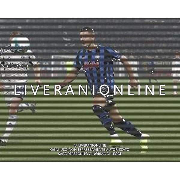 Nikola Krstovic of Atalanta BC play the ball during Atalanta BC vs Como 1907, 6° Serie A Enilive 2025-26 game at New Balance Arena in Bergamo (BG), Italy, on October 04, 2025. (Photo by Davide Casentini)- AGENZIA ALDO LIVERANI SAS