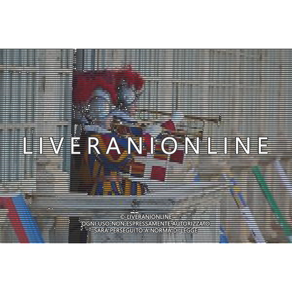 Citta’ del Vaticano 04 Ottobre 2025 Giuramento della Giuramento della Guardia Svizzera Pontificia alla presenza di Sua Santita’ Papa Leone XIV (non accadeva dal 1968 con Paolo VI) nel cortile di San Damaso del Palazzo Apostolico Nella foto: Foto Credit: Andrea Bracaglia- AGENZIA ALDO LIVERANI SAS