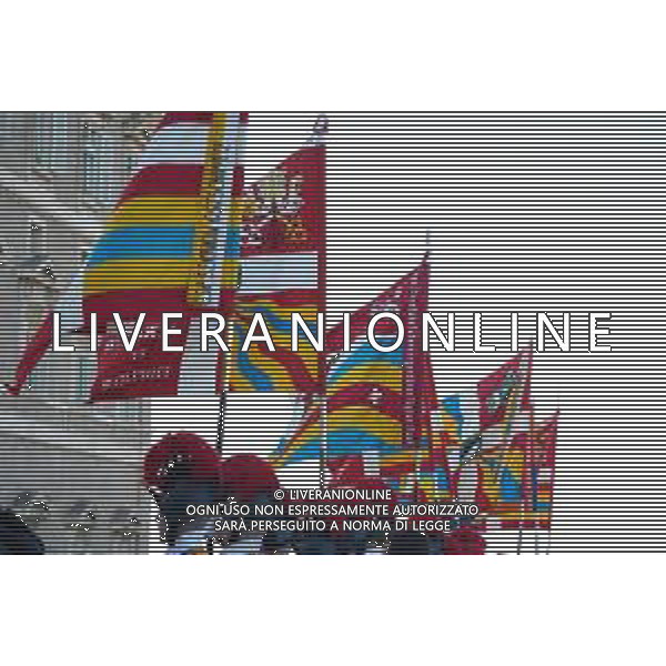 Citta’ del Vaticano 04 Ottobre 2025 Giuramento della Giuramento della Guardia Svizzera Pontificia alla presenza di Sua Santita’ Papa Leone XIV (non accadeva dal 1968 con Paolo VI) nel cortile di San Damaso del Palazzo Apostolico Nella foto: Foto Credit: Andrea Bracaglia- AGENZIA ALDO LIVERANI SAS