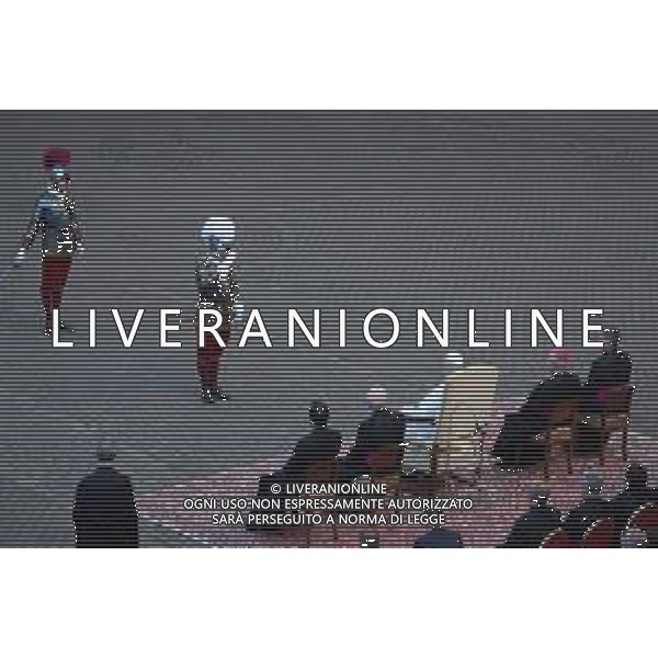 Citta’ del Vaticano 04 Ottobre 2025 Giuramento della Giuramento della Guardia Svizzera Pontificia alla presenza di Sua Santita’ Papa Leone XIV (non accadeva dal 1968 con Paolo VI) nel cortile di San Damaso del Palazzo Apostolico Nella foto: Papa Leone XIV Foto Credit: Andrea Bracaglia- AGENZIA ALDO LIVERANI SAS