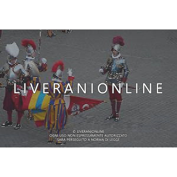 Citta’ del Vaticano 04 Ottobre 2025 Giuramento della Giuramento della Guardia Svizzera Pontificia alla presenza di Sua Santita’ Papa Leone XIV (non accadeva dal 1968 con Paolo VI) nel cortile di San Damaso del Palazzo Apostolico Nella foto: Foto Credit: Andrea Bracaglia- AGENZIA ALDO LIVERANI SAS