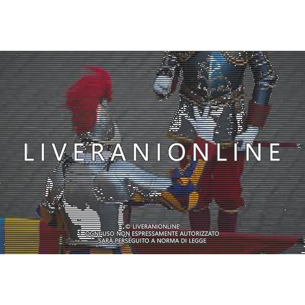 Citta’ del Vaticano 04 Ottobre 2025 Giuramento della Giuramento della Guardia Svizzera Pontificia alla presenza di Sua Santita’ Papa Leone XIV (non accadeva dal 1968 con Paolo VI) nel cortile di San Damaso del Palazzo Apostolico Nella foto: Foto Credit: Andrea Bracaglia- AGENZIA ALDO LIVERANI SAS