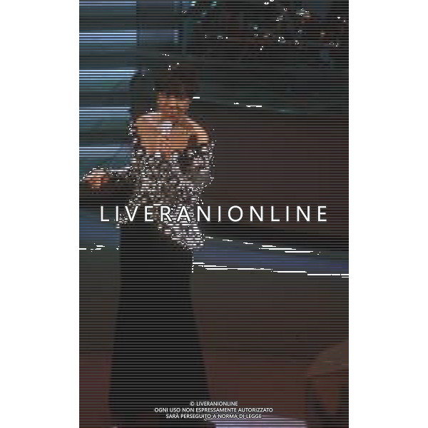 DIAP-RETROSPETTIVA NATALIE COLE CANTANTE NELLA FOTO NATALIE COLE A SANREMO NELL\'ANNO 1992 AG ALDO LIVERANI SAS
