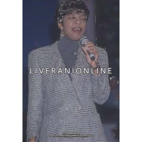DIAP-RETROSPETTIVA NATALIE COLE CANTANTE NELLA FOTO NATALIE COLE A SANREMO NELL\'ANNO 1992 AG ALDO LIVERANI SAS