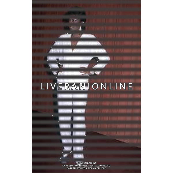 DIAP-RETROSPETTIVA NATALIE COLE CANTANTE NELLA FOTO NATALIE COLE A SANREMO NELL\'ANNO 1992 AG ALDO LIVERANI SAS