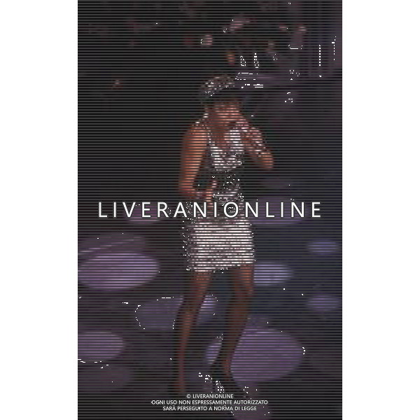 DIAP-RETROSPETTIVA DEE DEE BRIDGEWATER CANTANTE NELLA FOTO DEE DEE BRIDGEWATER A SANREMO NELL\'ANNO 1991 AG ALDO LIVERANI SAS