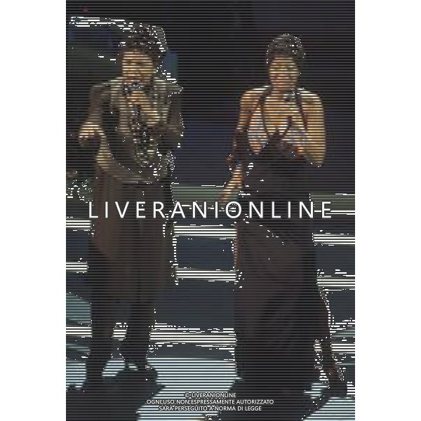 DIAP-RETROSPETTIVA DEE DEE BRIDGEWATER CANTANTE NELLA FOTO DEE DEE BRIDGEWATER A SANREMO NELL\'ANNO 1991 AG ALDO LIVERANI SAS