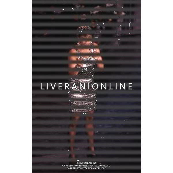 DIAP-RETROSPETTIVA DEE DEE BRIDGEWATER CANTANTE NELLA FOTO DEE DEE BRIDGEWATER A SANREMO NELL\'ANNO 1991 AG ALDO LIVERANI SAS
