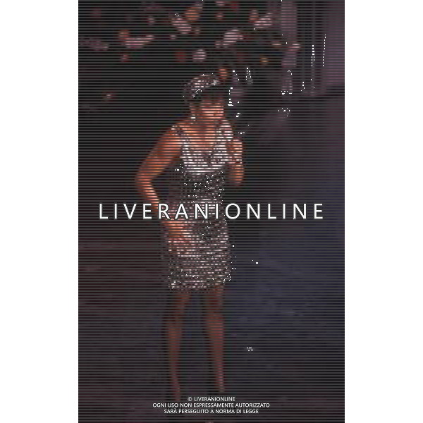 DIAP-RETROSPETTIVA DEE DEE BRIDGEWATER CANTANTE NELLA FOTO DEE DEE BRIDGEWATER A SANREMO NELL\'ANNO 1991 AG ALDO LIVERANI SAS