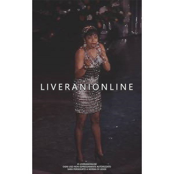 DIAP-RETROSPETTIVA DEE DEE BRIDGEWATER CANTANTE NELLA FOTO DEE DEE BRIDGEWATER A SANREMO NELL\'ANNO 1991 AG ALDO LIVERANI SAS