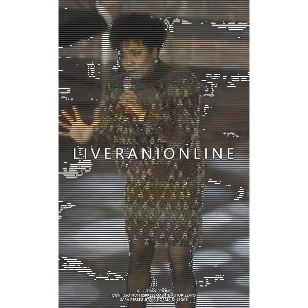 DIAP-RETROSPETTIVA DEE DEE BRIDGEWATER CANTANTE NELLA FOTO DEE DEE BRIDGEWATER A SANREMO NELL\'ANNO 1991 AG ALDO LIVERANI SAS