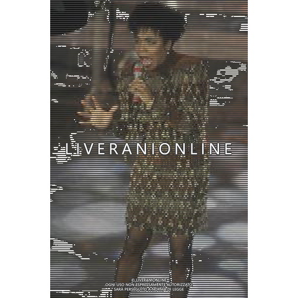 DIAP-RETROSPETTIVA DEE DEE BRIDGEWATER CANTANTE NELLA FOTO DEE DEE BRIDGEWATER A SANREMO NELL\'ANNO 1991 AG ALDO LIVERANI SAS