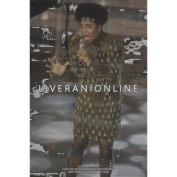 DIAP-RETROSPETTIVA DEE DEE BRIDGEWATER CANTANTE NELLA FOTO DEE DEE BRIDGEWATER A SANREMO NELL\'ANNO 1991 AG ALDO LIVERANI SAS