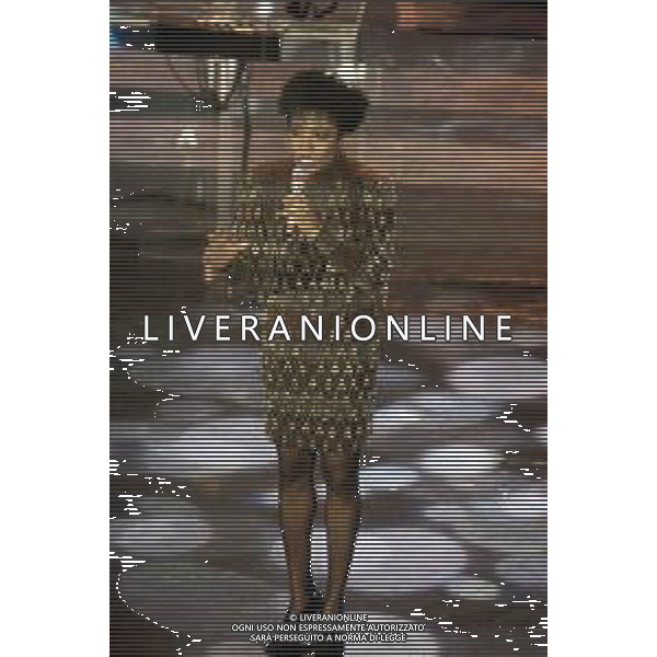 DIAP-RETROSPETTIVA DEE DEE BRIDGEWATER CANTANTE NELLA FOTO DEE DEE BRIDGEWATER A SANREMO NELL\'ANNO 1991 AG ALDO LIVERANI SAS