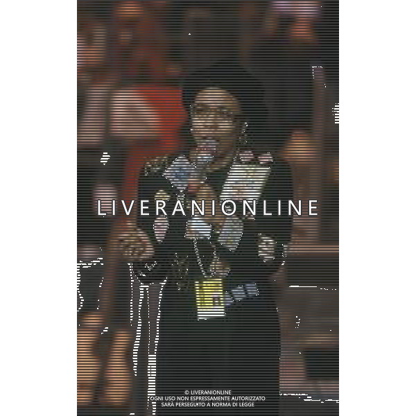DIAP-RETROSPETTIVA DEE DEE BRIDGEWATER CANTANTE NELLA FOTO DEE DEE BRIDGEWATER A SANREMO NELL\'ANNO 1991 AG ALDO LIVERANI SAS