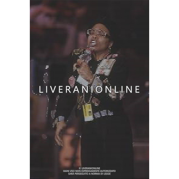 DIAP-RETROSPETTIVA DEE DEE BRIDGEWATER CANTANTE NELLA FOTO DEE DEE BRIDGEWATER A SANREMO NELL\'ANNO 1991 AG ALDO LIVERANI SAS